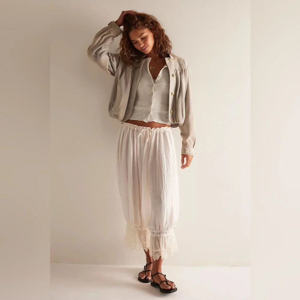 Free people Forever Young Bloomer Pants white alyssum - Picture 9 of 11